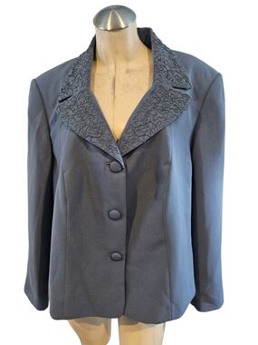 Emily Size 18W Blue Embellished Blazer